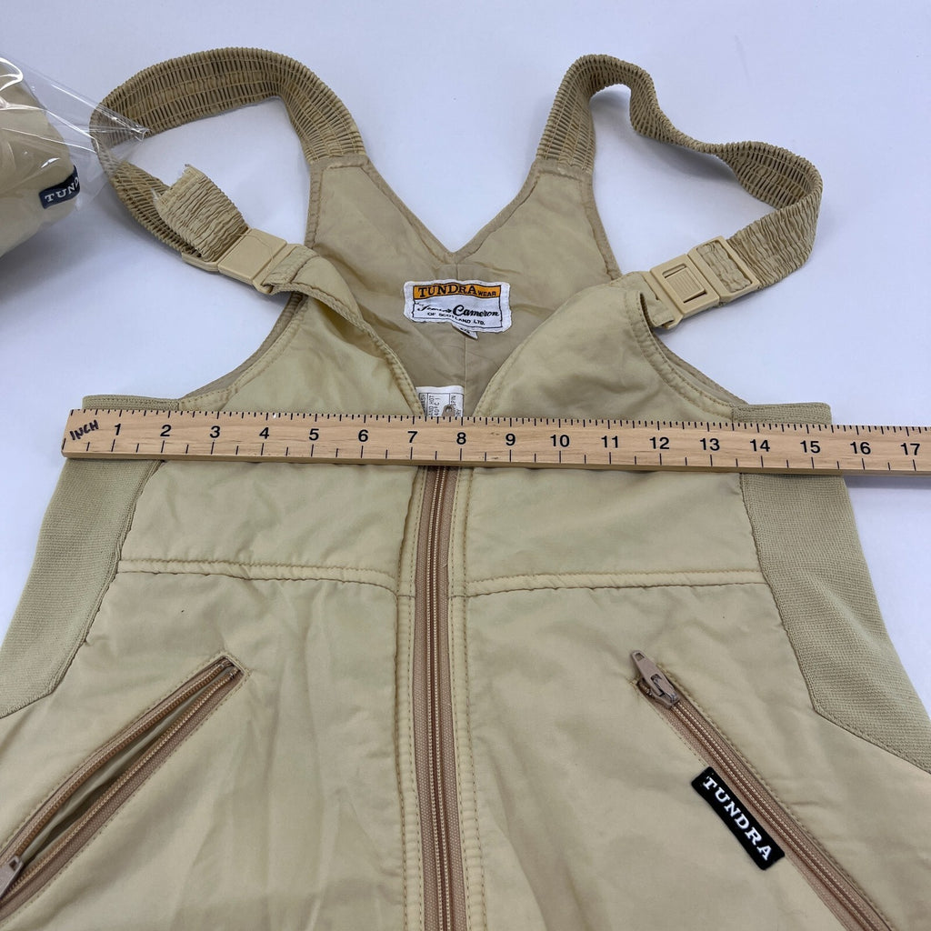 Vtg Tundra by Jasper Cameron Ski Jacket & Salopettes Set Beige size 42 Near Mint