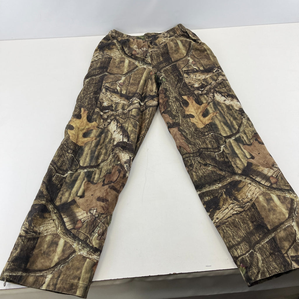 Mossy Oak Cargo Hunting Pants Youth size L (10/12) Real Tree Leaf Camo