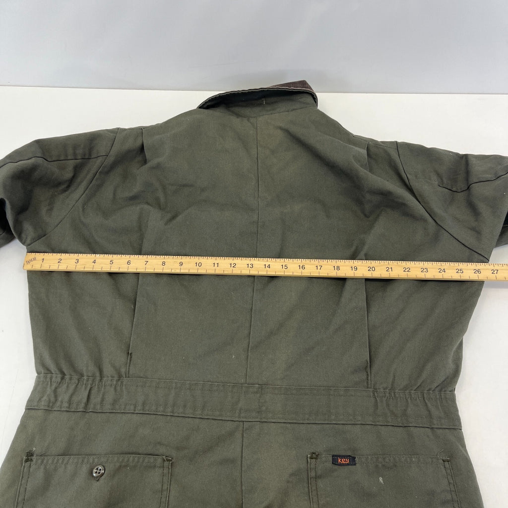 Key Imperial Green Heavy Duty Overalls Quilted Insulated Mens Large-Reg USA Made