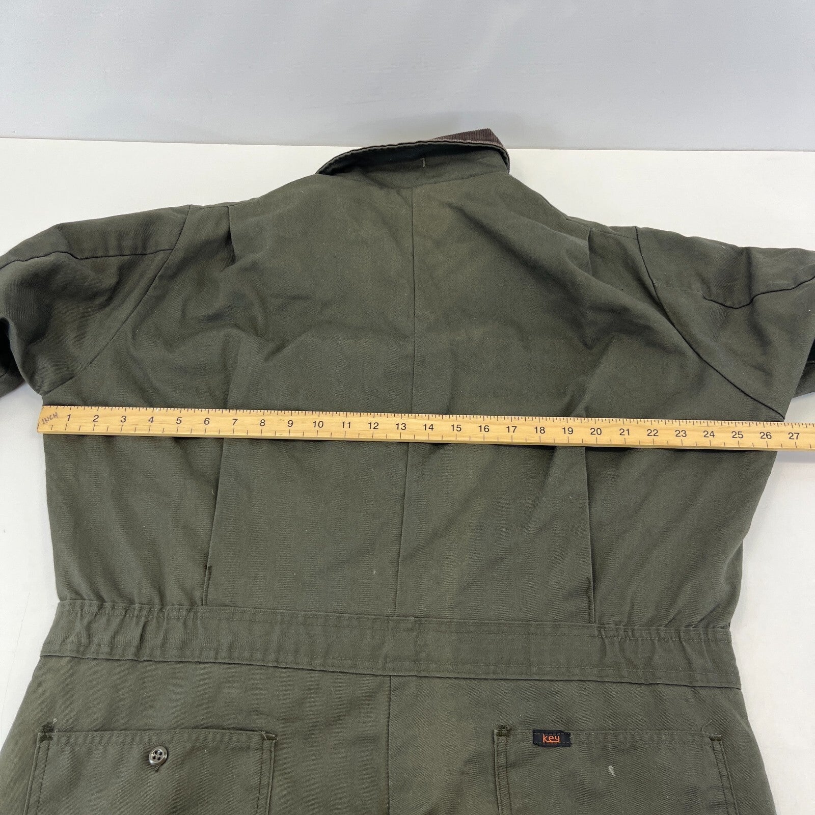 Key Imperial Green Heavy Duty Overalls Quilted Insulated Mens Large-Reg USA Made