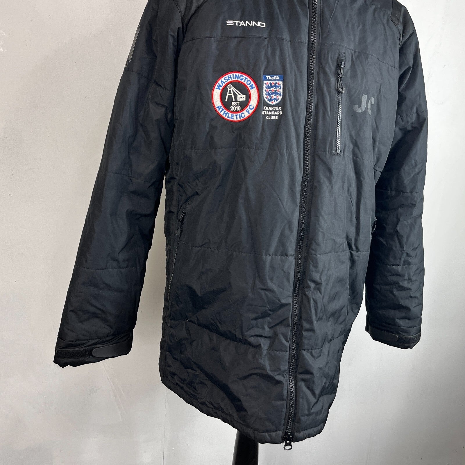 Stanno Washington Athletic FC Football Training Coat Jacket Black 2XL Slim Fit