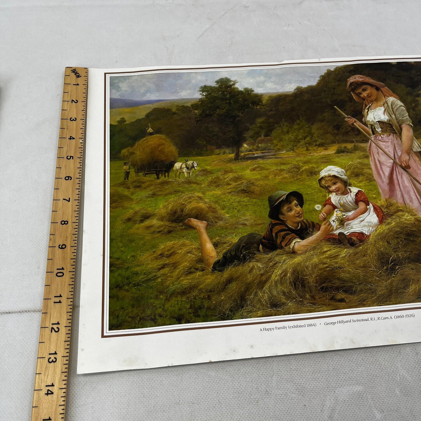 A Happy Family - George Hillyard Swinstead Victorian Textured Print