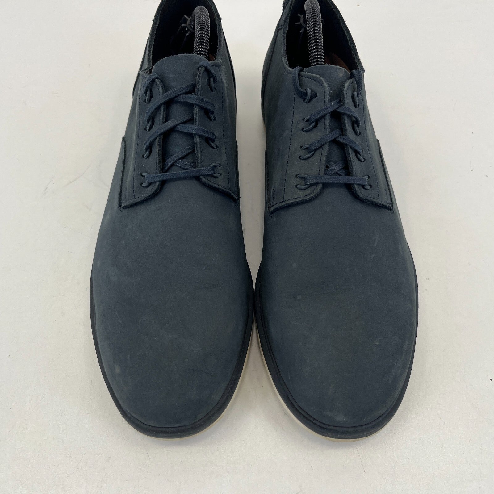Clarks Cushion Soft Mens Nubuck Leather Lace Up Shoes Dark Grey size 9 G - EU 43