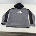 The North Face Boys Graphic Hoodie Jumper 14-15 Years XL Grey & Black
