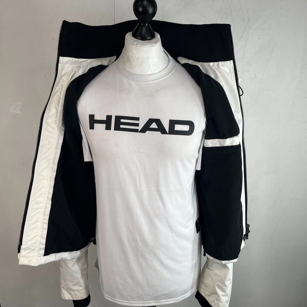 Superdry Women's Waterproof Jacket UK size 14 in White Insulated Hooded Coat