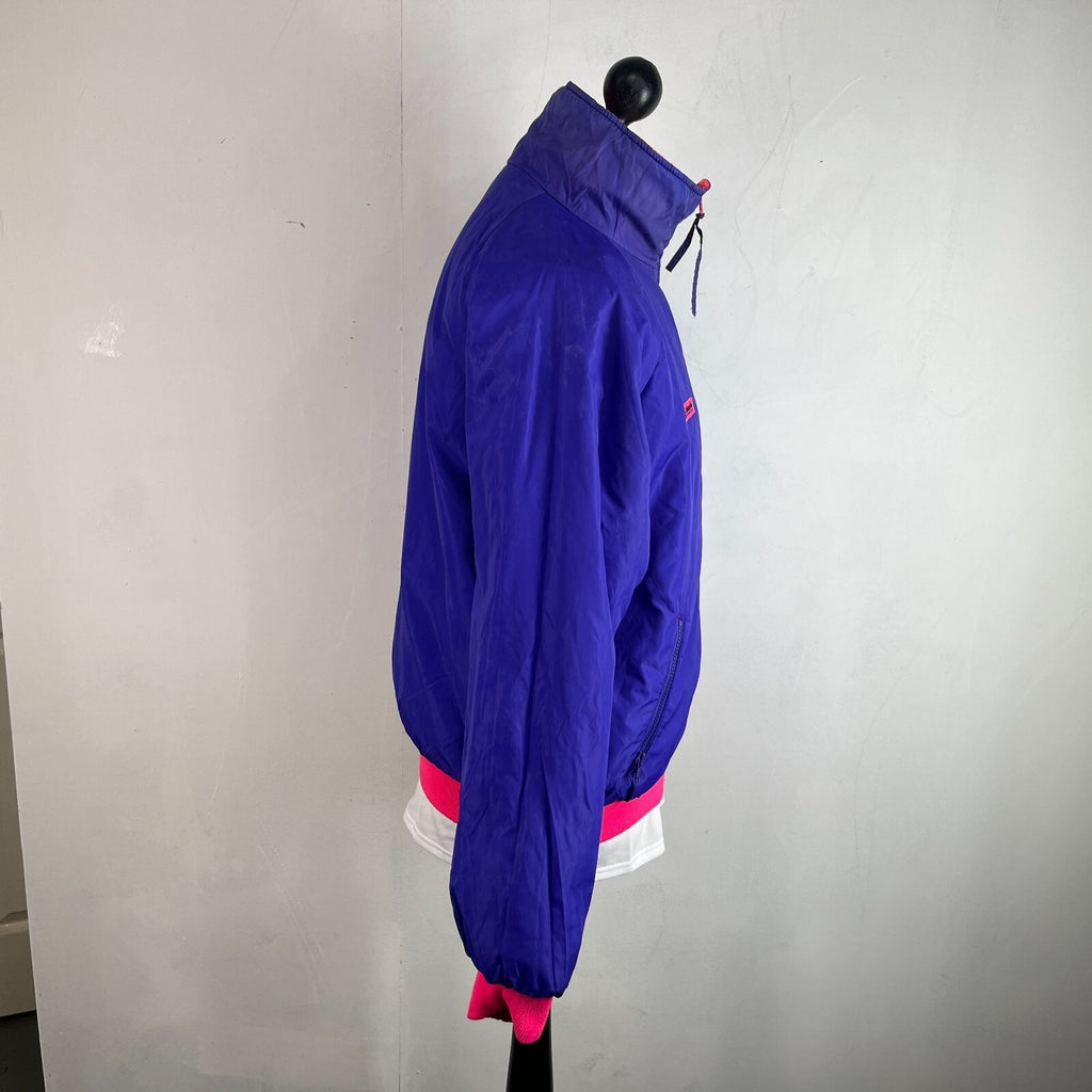 Vintage 1991 Columbia Reversible Ski/Snowboard Bomber Jacket Pink/Purple size L