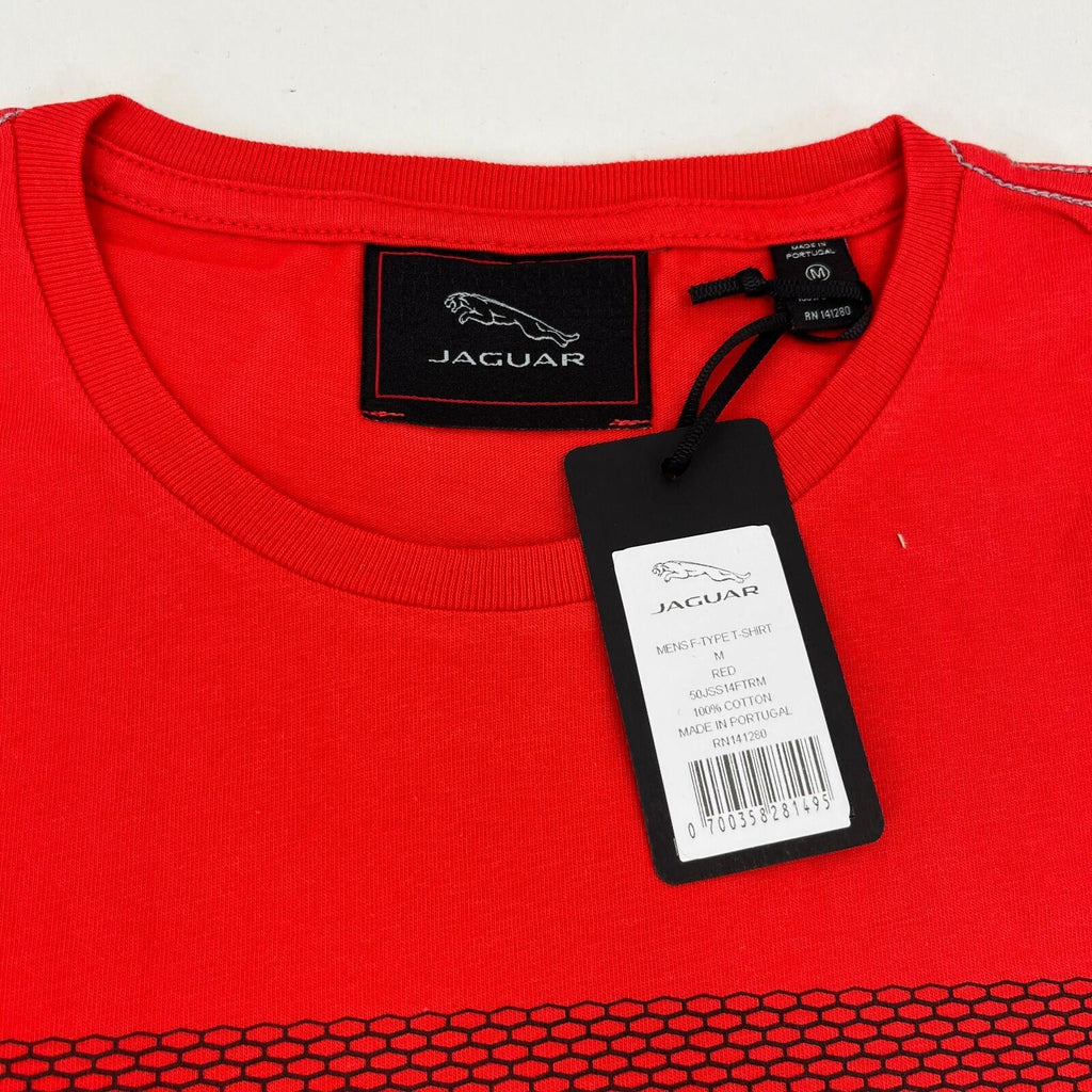 Jaguar F-Type T-shirt in Red Mens Medium Short Sleeve Crew Top Future Car - New