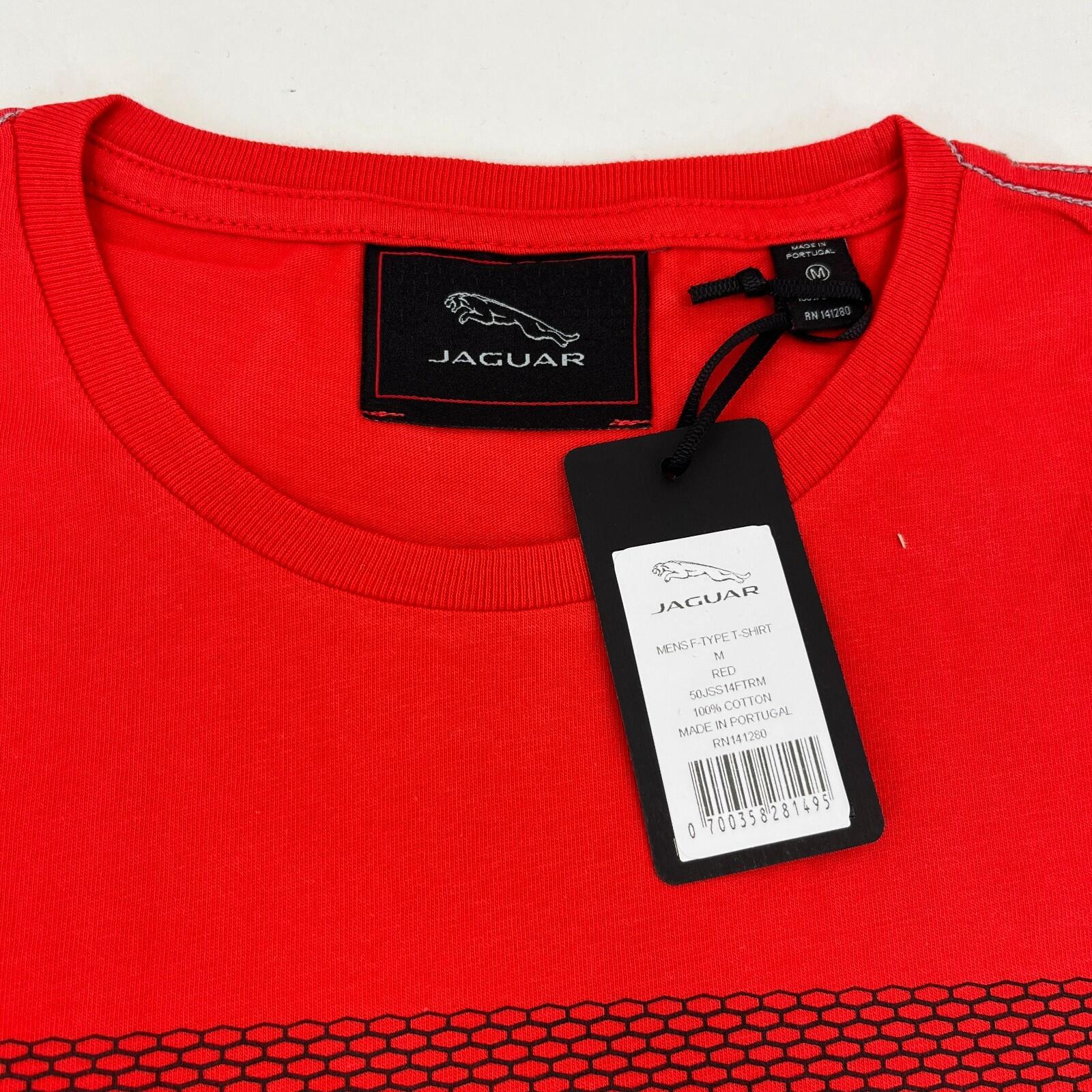 Jaguar F-Type T-shirt in Red Mens Medium Short Sleeve Crew Top Future Car - New
