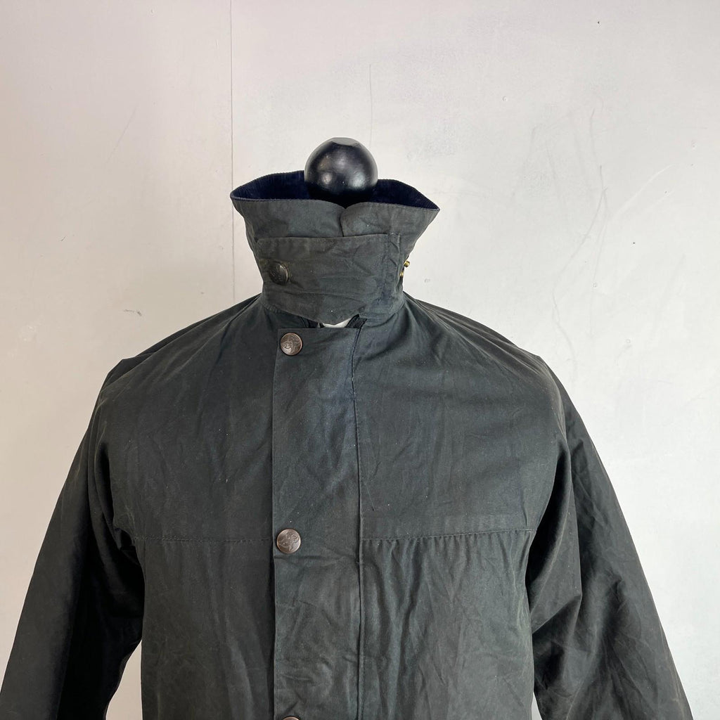 John Partridge Women's Wax Jacket in Black Waxed Cotton size 34 (XS)