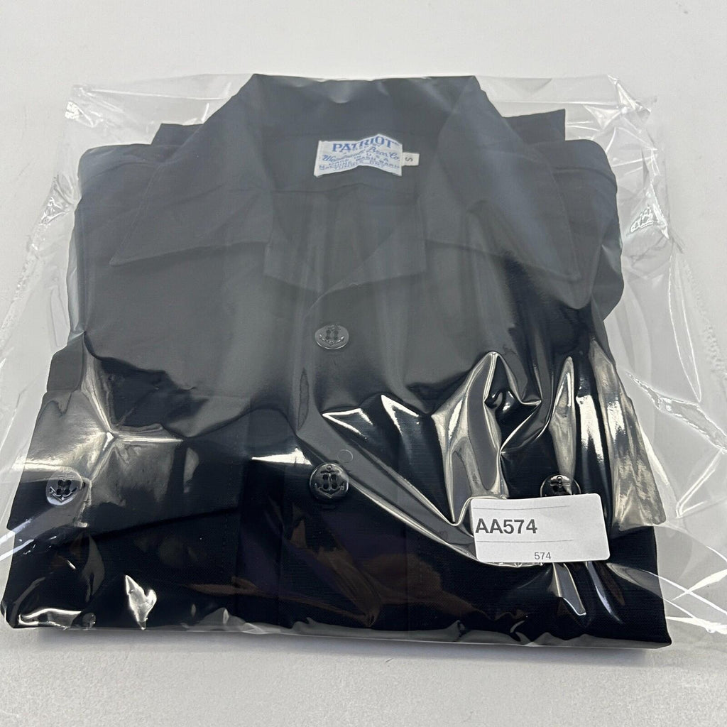 Patriot US Navy Dress Shirt in Black - US size Small Short Sleeve