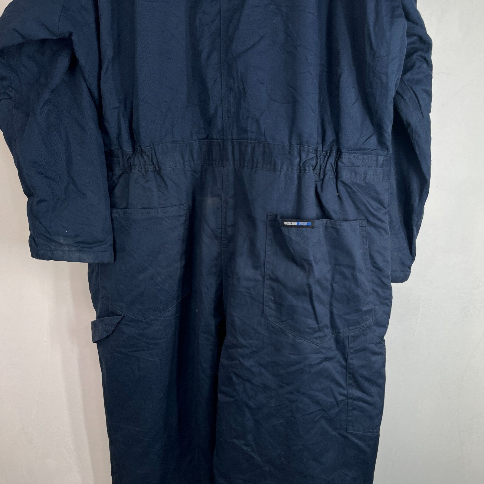 Vtg Walls Blizzard Pruf Heavy Duty Overalls Quilted Insulated in Blue 2XL Reg