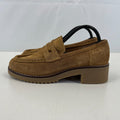 Clarks Eden Women's Suede Moccasin Shoes Tan Brown Slip On UK 6.5 EU 40 - NWOB