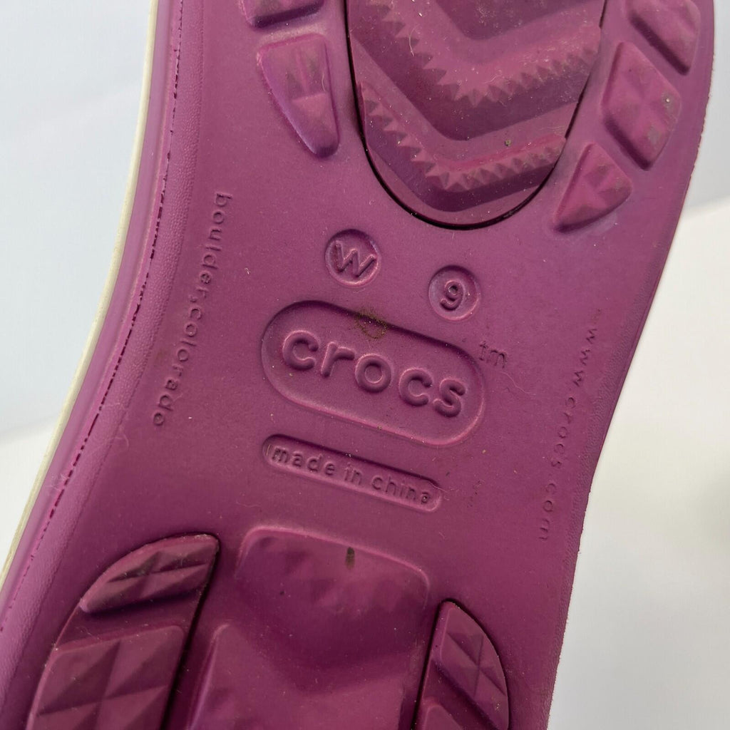 Crocs Women's Crocband Jaunt Wellies in Purple Festival Rain Tall Boots size 7