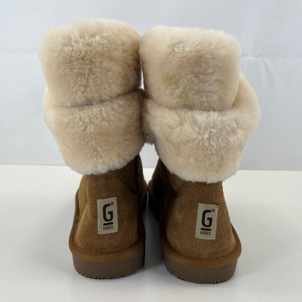 Gooce Beverly Womens Suede Ankle Boots Warm Faux Fur Lined size UK 8 / EU 41