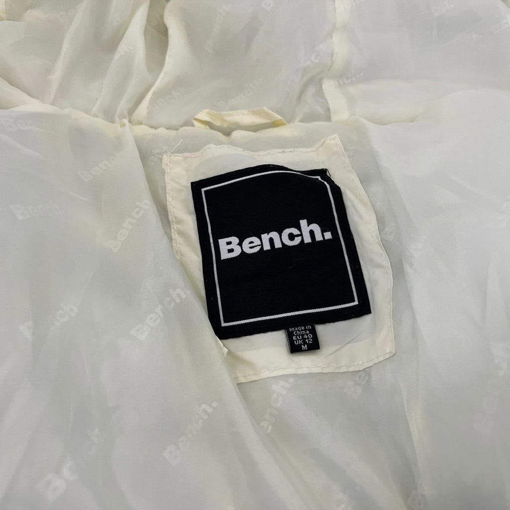 Bench White Quilted Puffer Jacket Women's size 12 (medium) Style Ludlow3