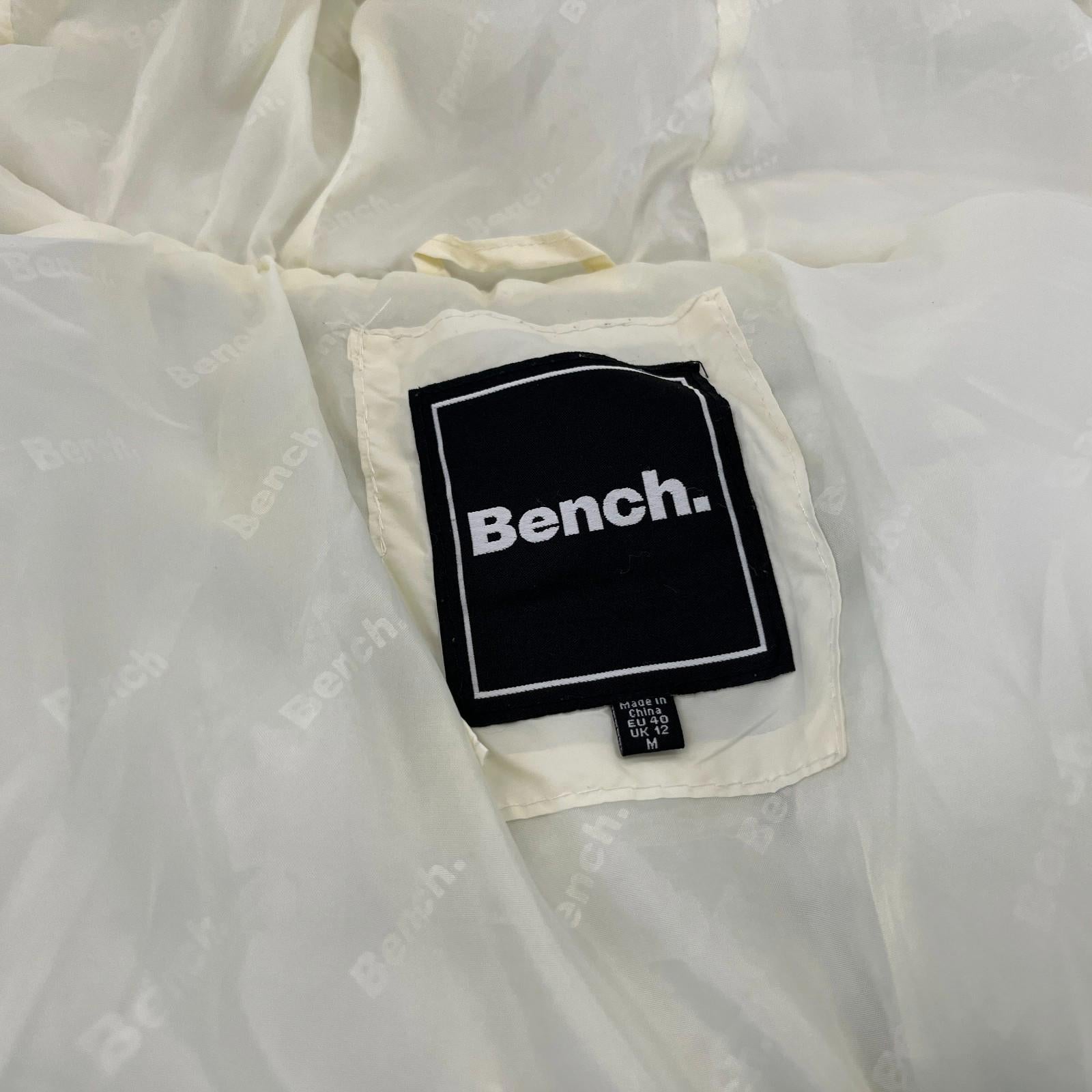 Bench White Quilted Puffer Jacket Women's size 12 (medium) Style Ludlow3