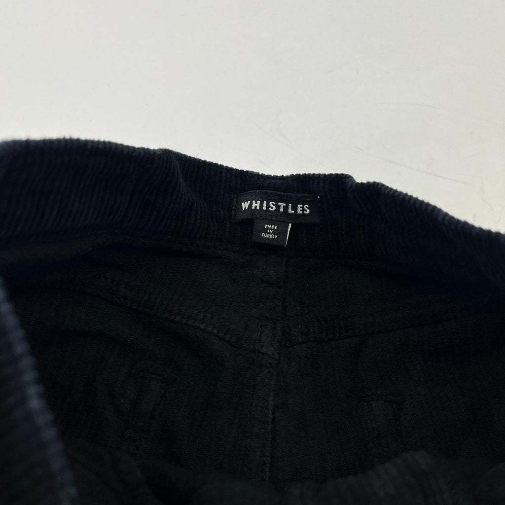 Whistles Autumn Winter Black Paperbag Corduroy Jeans Trousers size 27 Leg 26"
