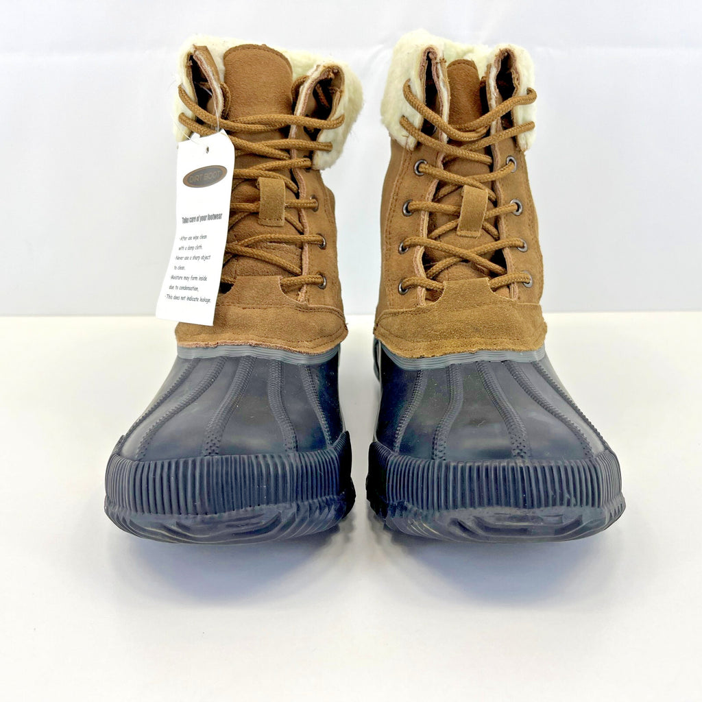 Dirt Boot Waterproof & Suede Boots Fleece Lined Brown/Black UK 9 - EU 43 - New