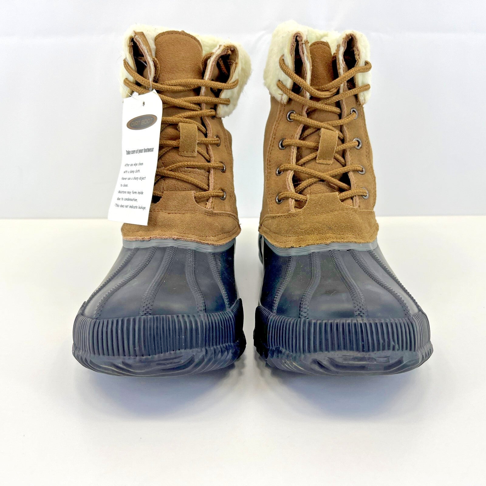 Dirt Boot Waterproof & Suede Boots Fleece Lined Brown/Black UK 9 - EU 43 - New