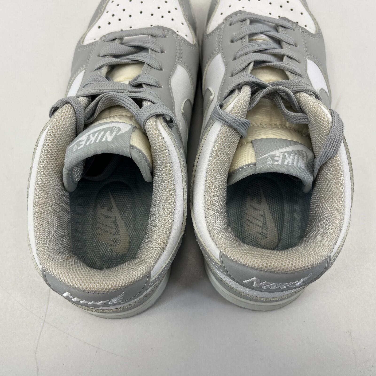 Nike Dunk Low Lace Up Trainers in Grey & White UK size 3.5 / EU 36