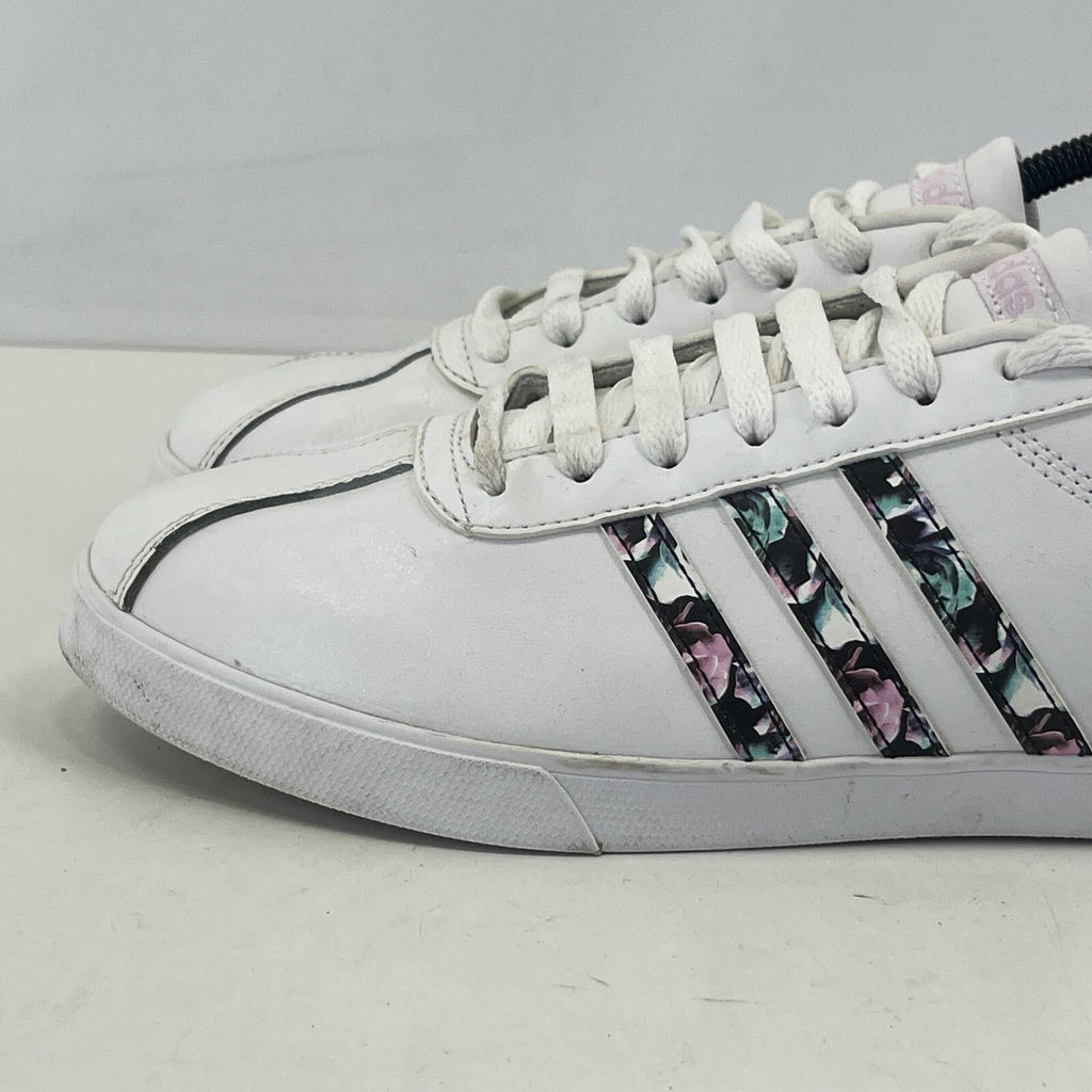 Adidas Ortholite Float Ladies White Trainers with Floral Stripes size UK 8 EU 42