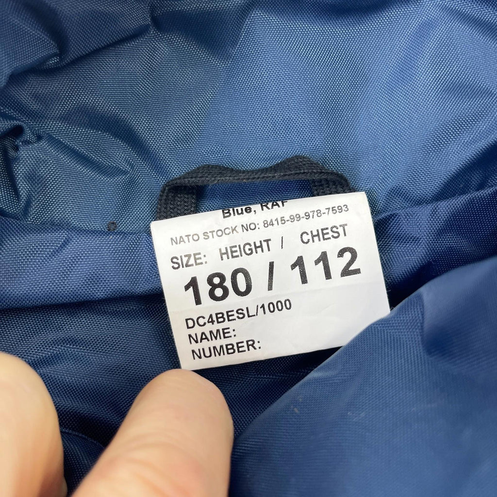RAF Royal Air Force Foul Weather Jacket Coat Blue Waterproof 180/112 Medium