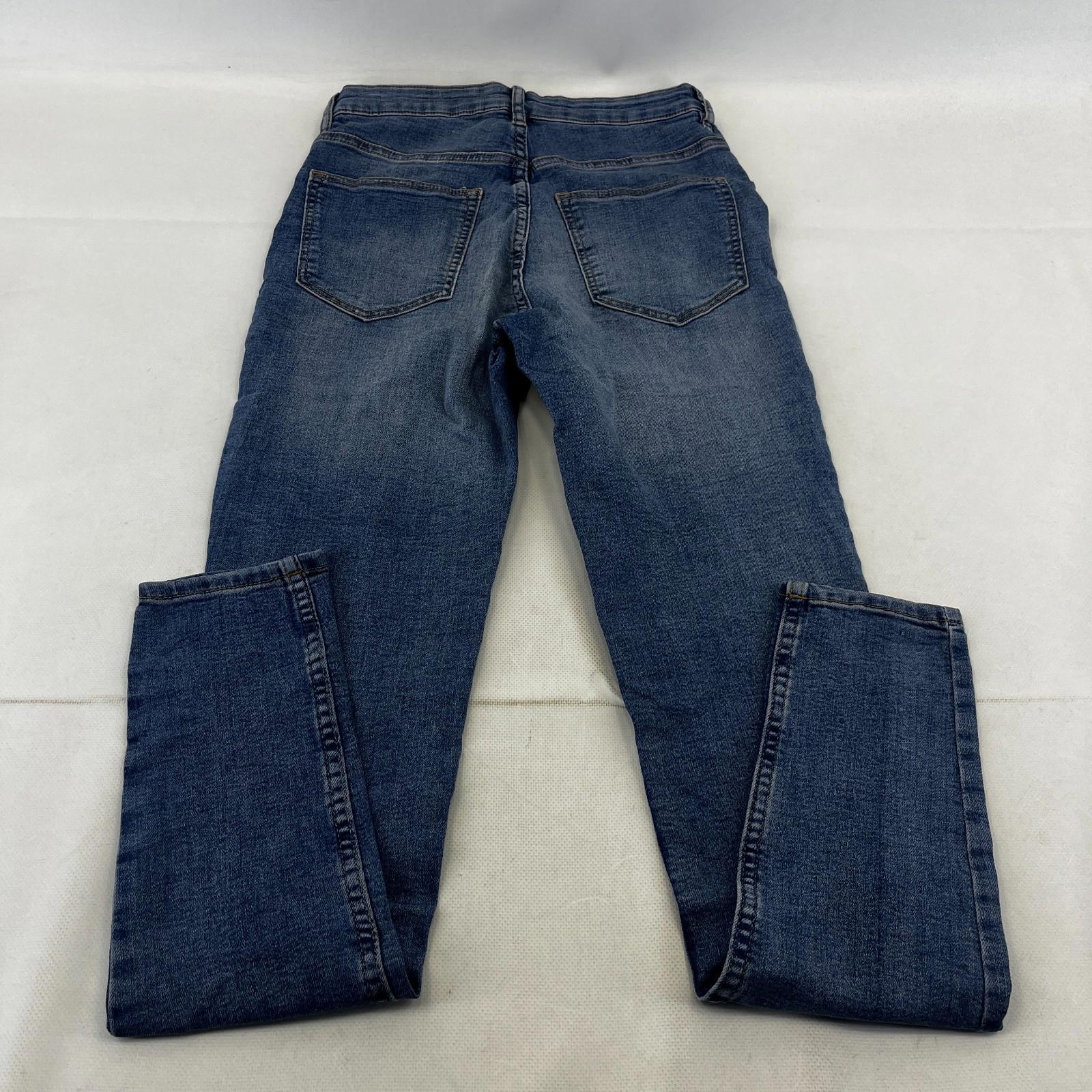 C&A Divided Mid Blue Super Skinny Jeans Women's UK size 8R - NWOT