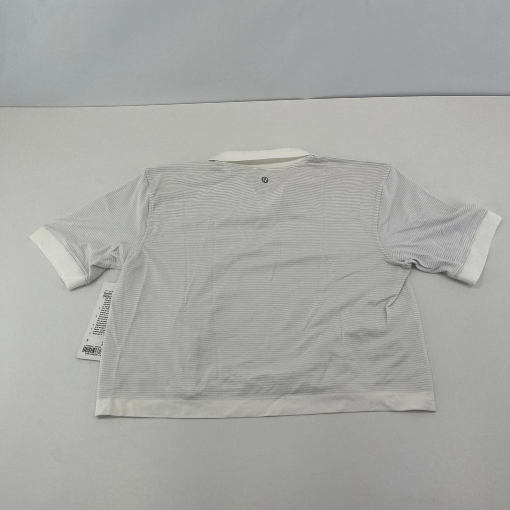 Lululemon Swiftly Tech Relaxed Fit Polo Shirt Top White  US 8 UK 12