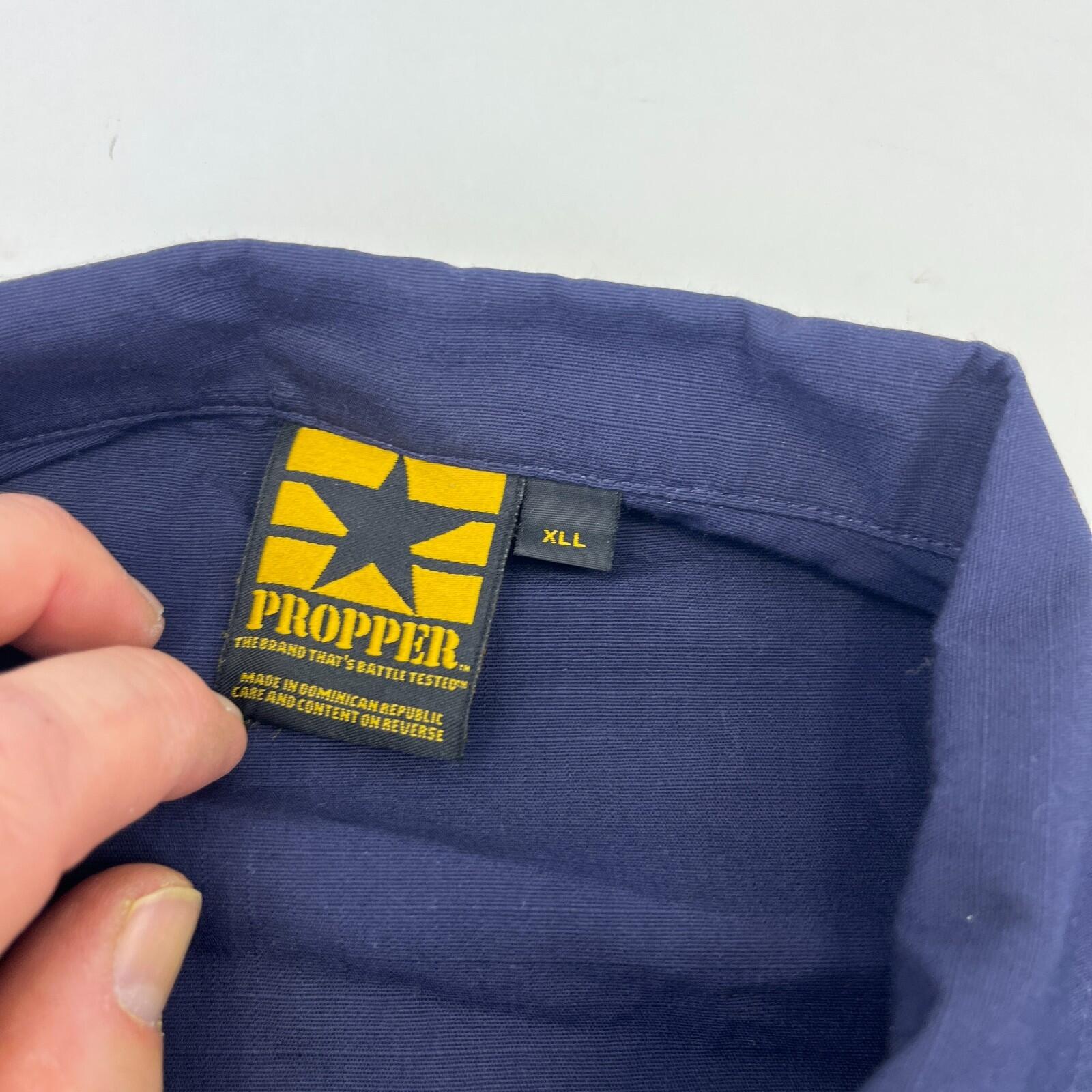 US Navy Chore Shacket Jacket Shirt Blue Ripstop size 2XL