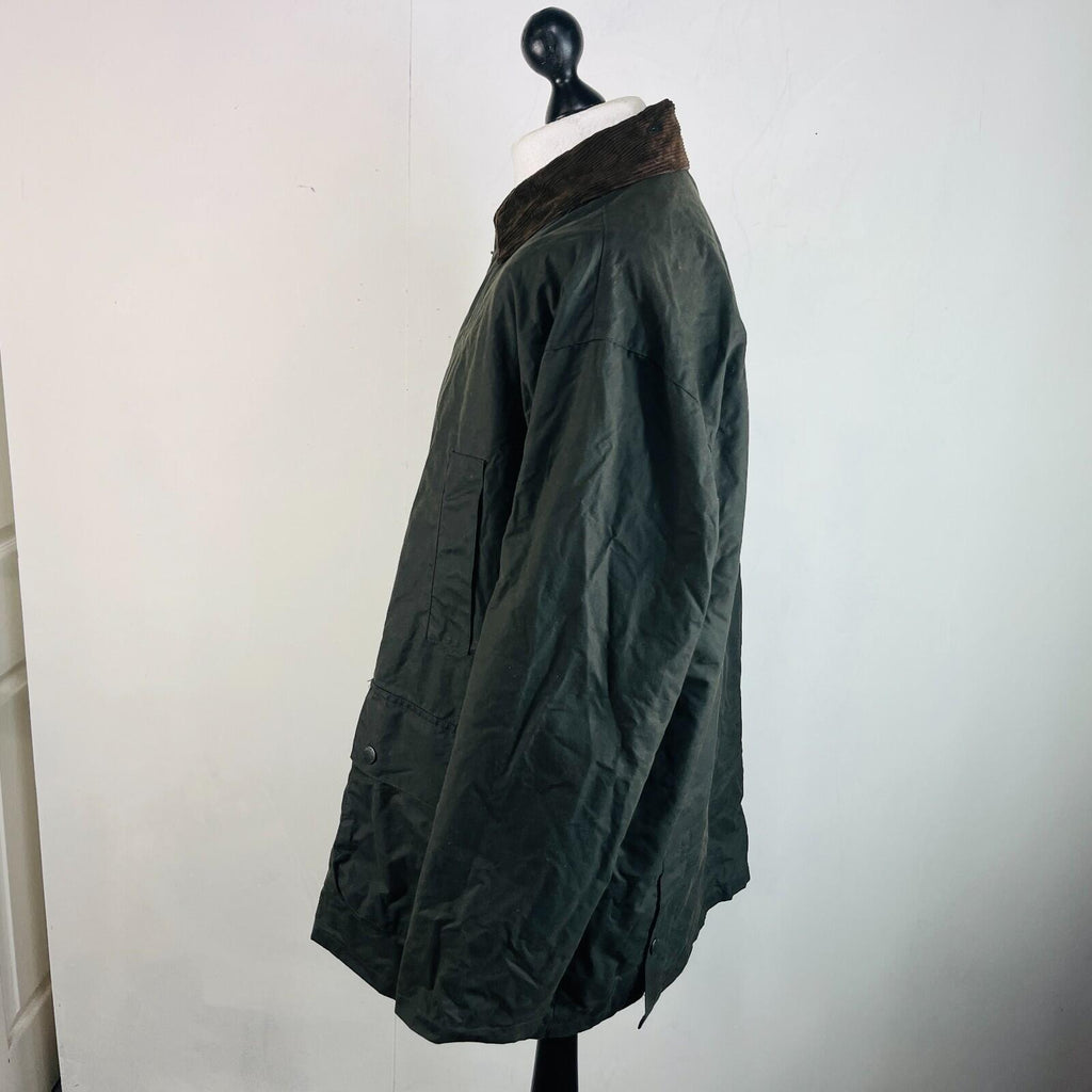 Crane Wax Jacket in Black Waxed Cotton size Large