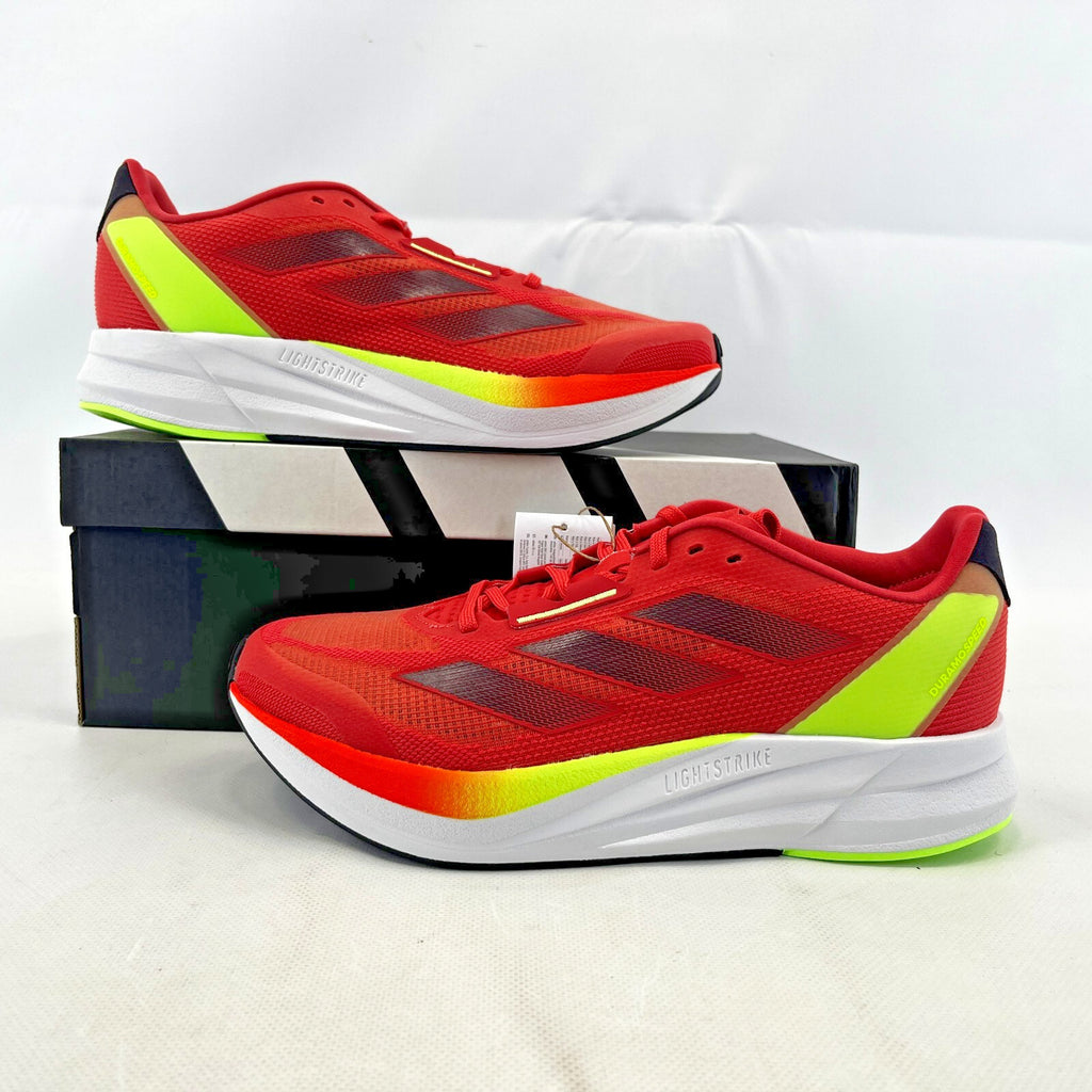 Adidas Duramo Speed Running Trainers Runners Red & White IF3543 UK size 8 - New