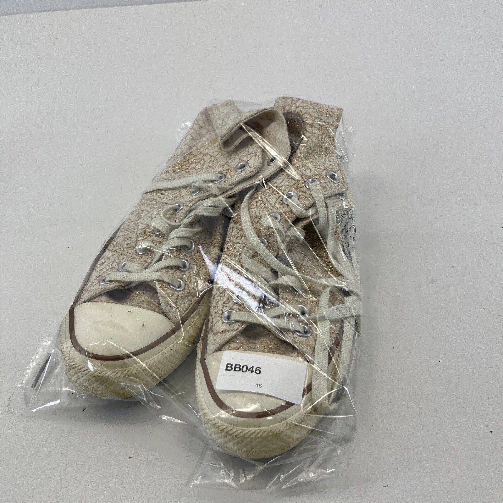 Converse Chuck Taylor All Star High Top Gold Embroidered Women's size UK 7 EU 40