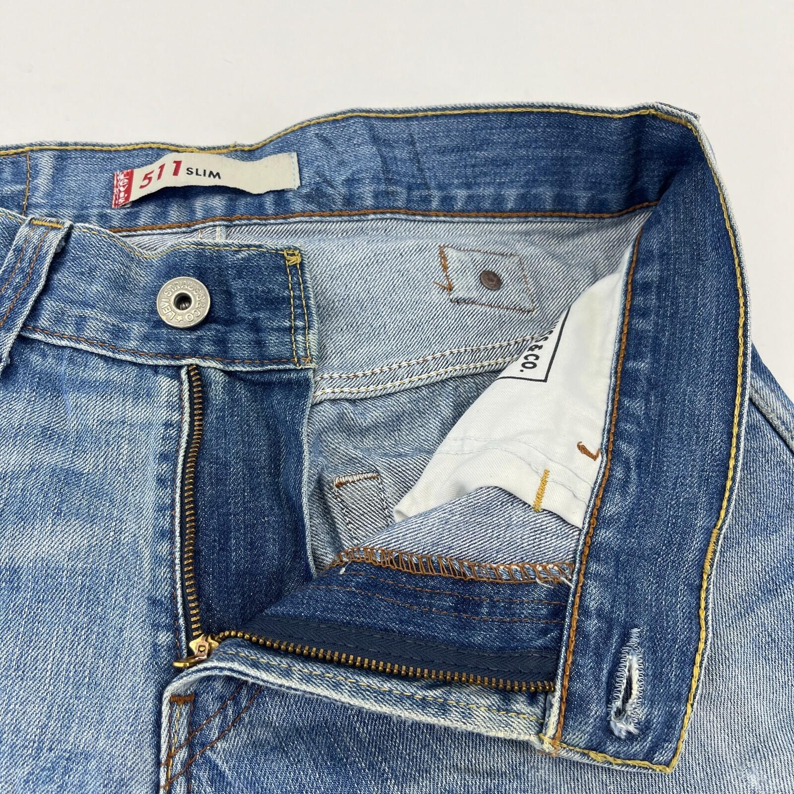 Levi’s 511 Blue Slim Fit Denim Jeans Women’s size W32" L32" 100% Cotton