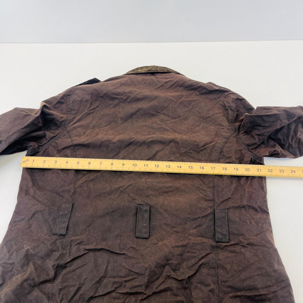 Crane Womens Waxed Cotton Jacket in Brown size Medium