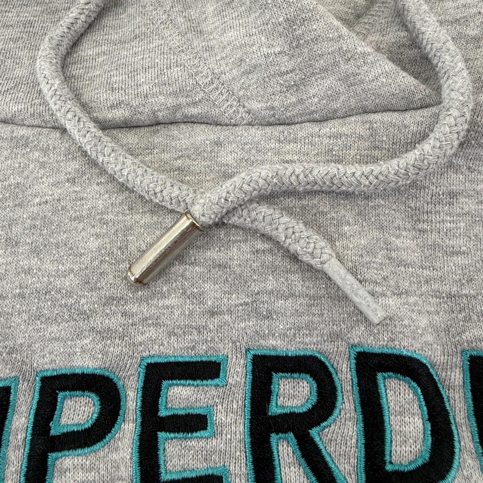 Superdry Limited Women's Sports Hoodie Grey Spell-Out Pullover UK 12 Baggy Fit