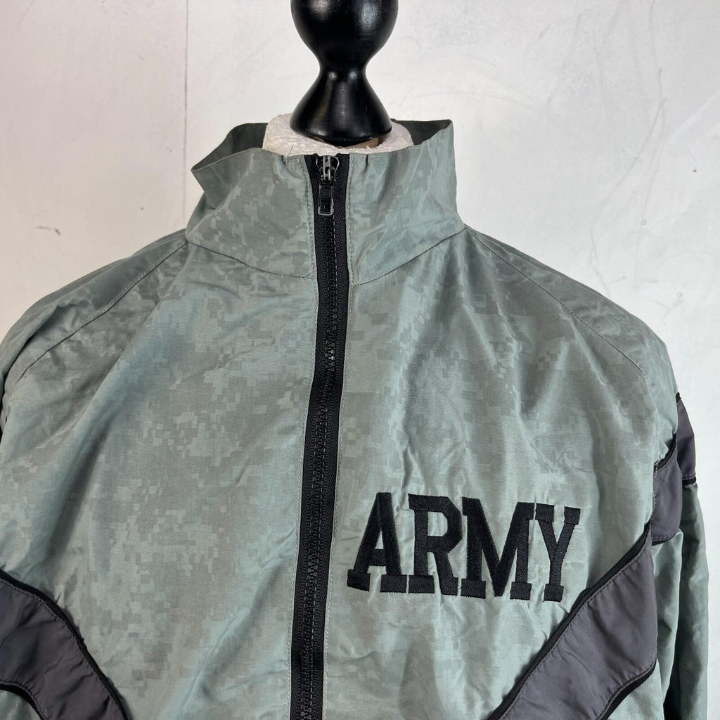 US Army Bomber Jacket Grey Digital Print Windbreaker US size Medium-Regular