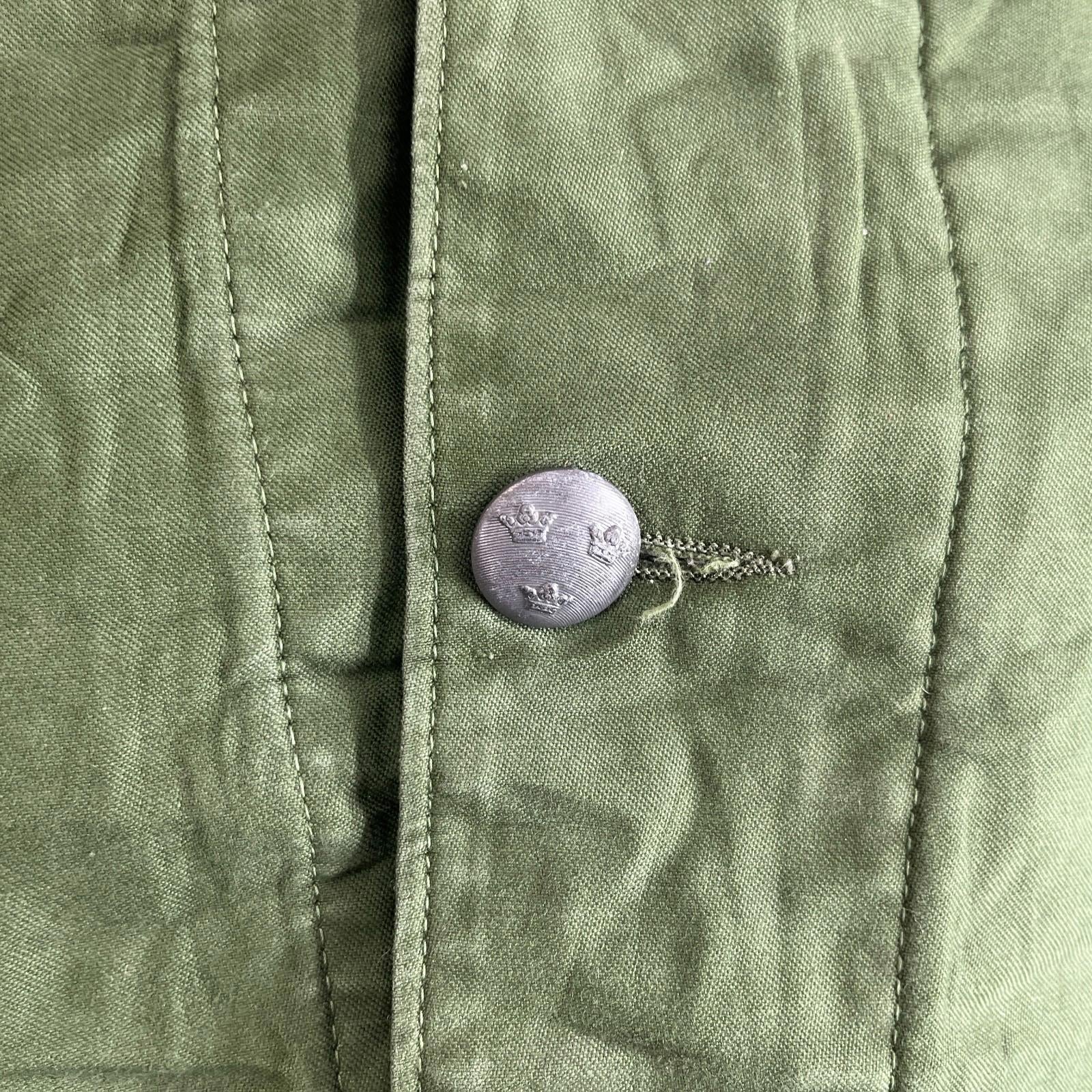 Swedish Army Issue Combat Jacket OG Green Fatigue Coat size C46