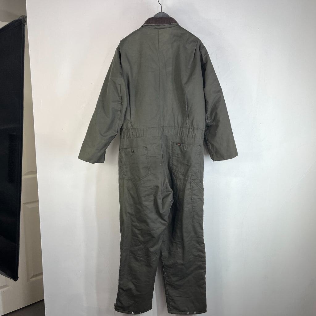 Key Imperial Green Heavy Duty Overalls Quilted Insulated Mens Large-Reg USA Made