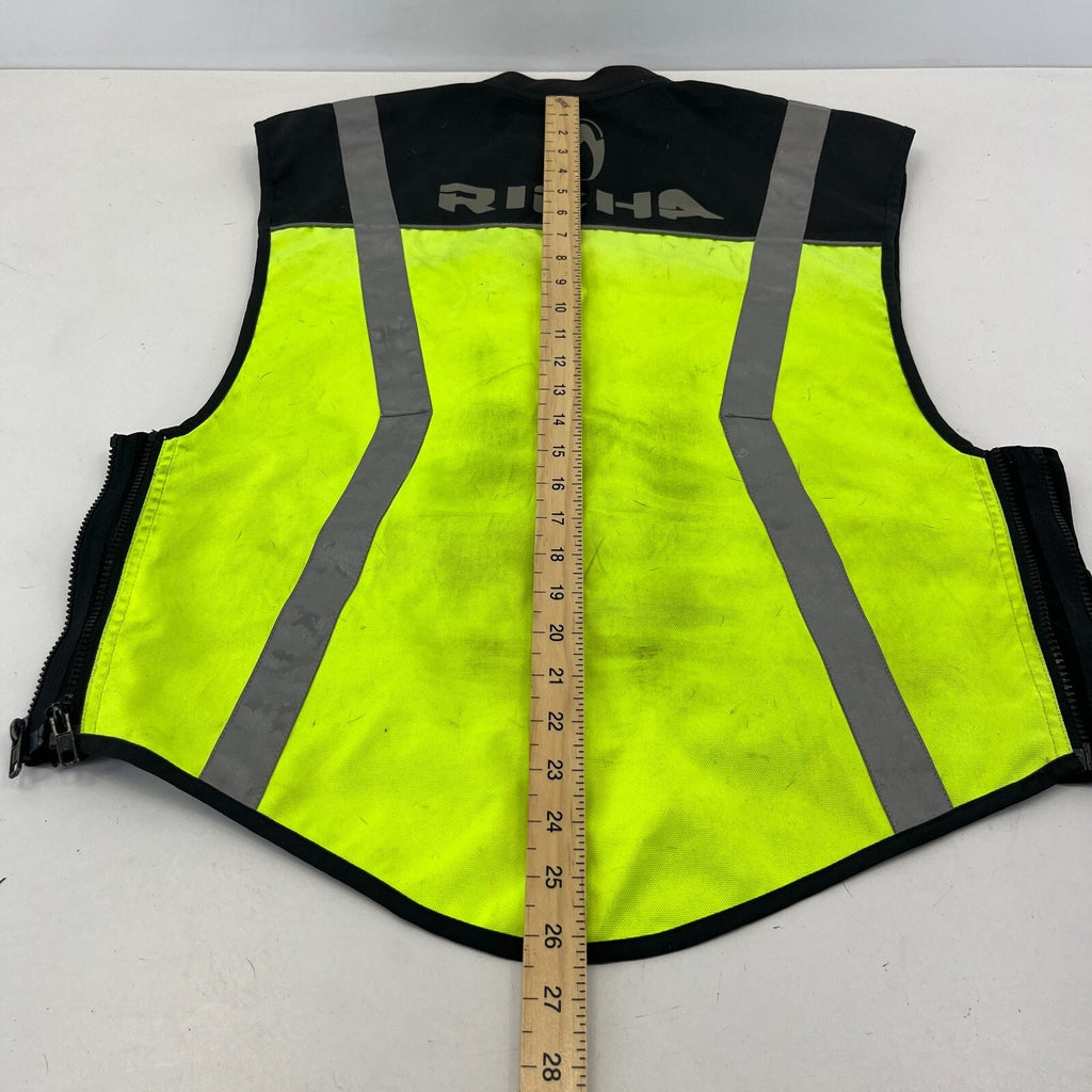 Richa Sleeveless Safety Motorcycle Jacket Motorbike Vest Hi-Vis Yellow size S-L