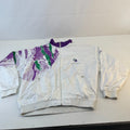 Rare Vintage Silk Cut Tennis Challenge Shell Suit Jacket White & Purple size L