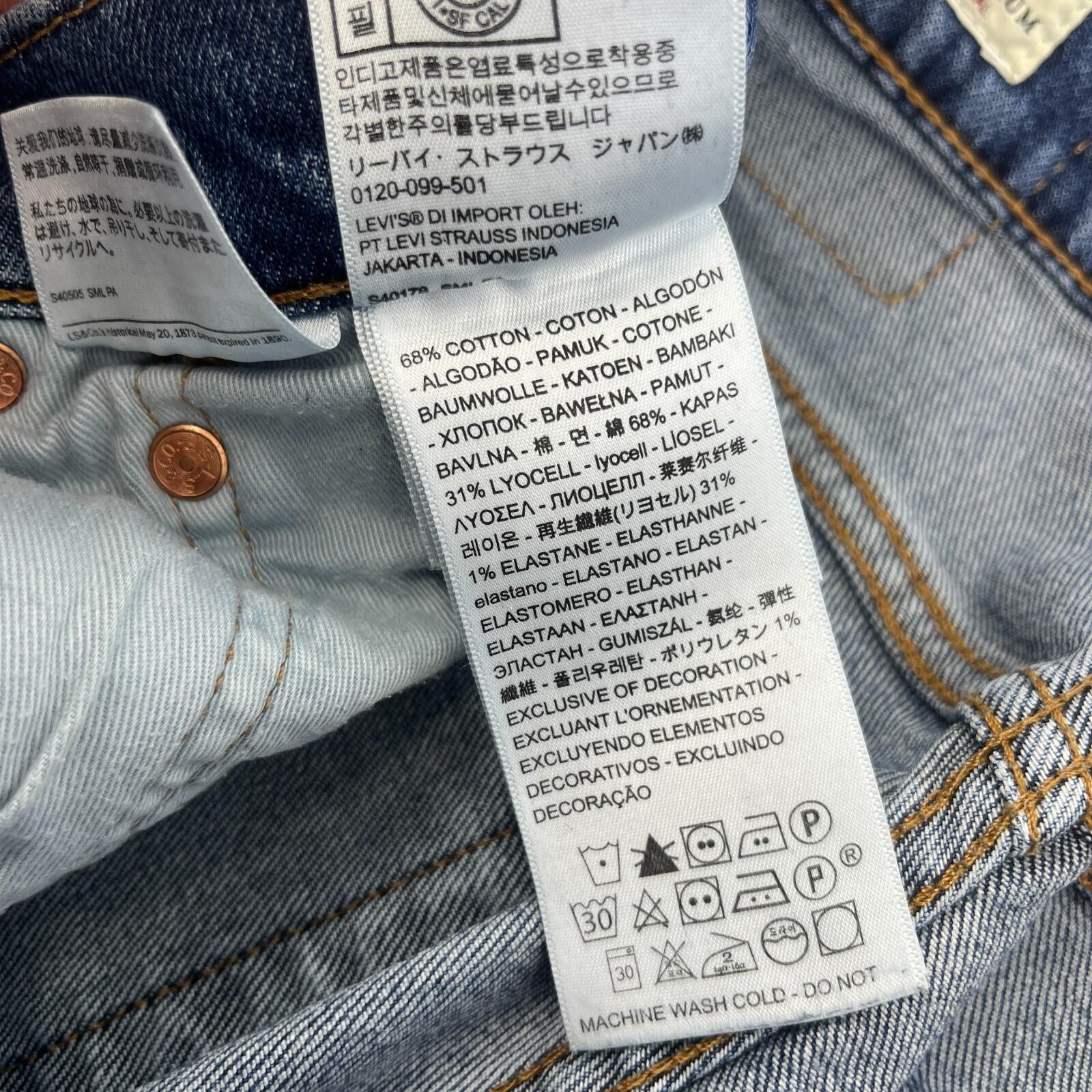 Levis 512 Premium Big E Slim Stretch Blue Denim Jeans W30" *L30"