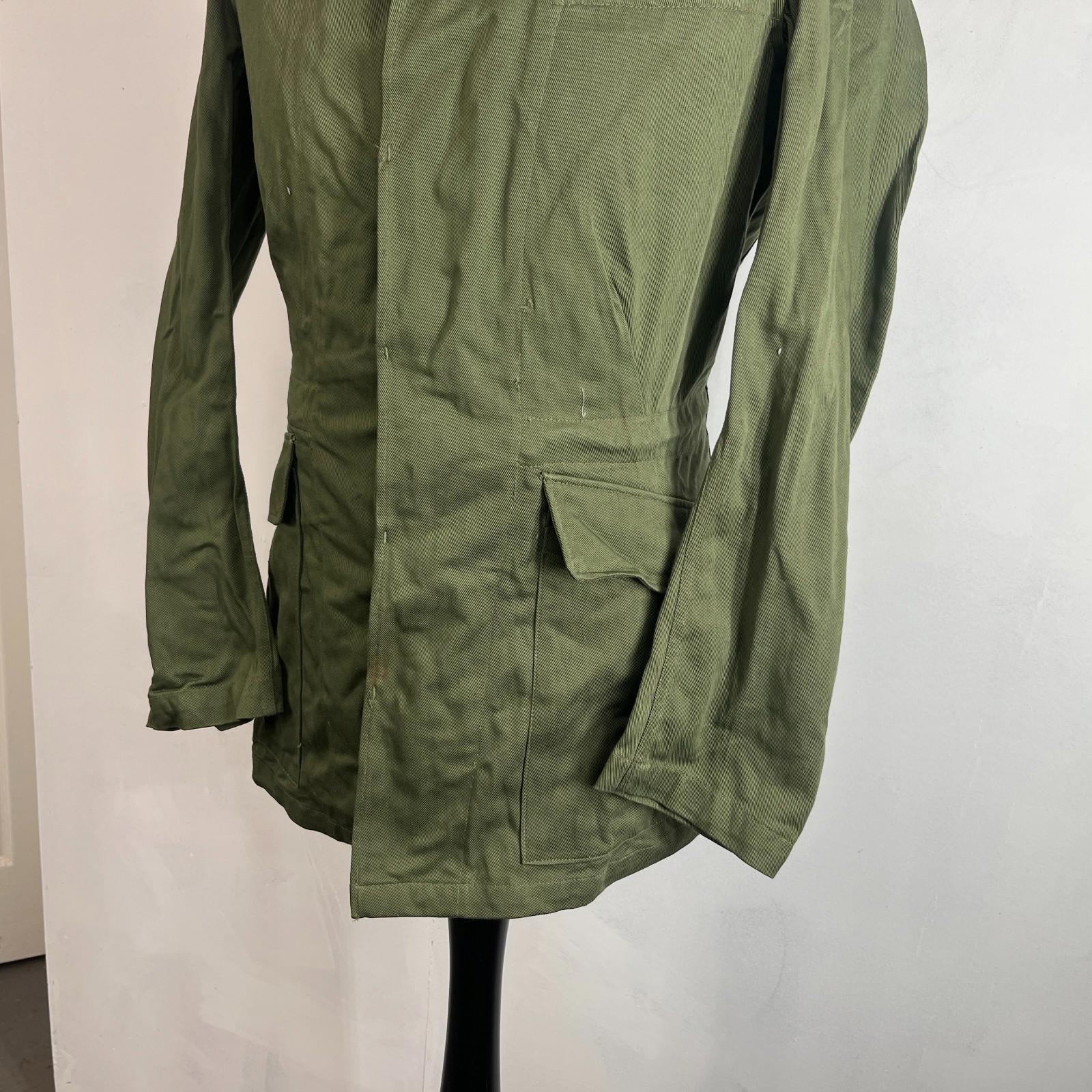 Vintage 1962 British Army James Smith & Co Olive Green Overall Jacket Size 4