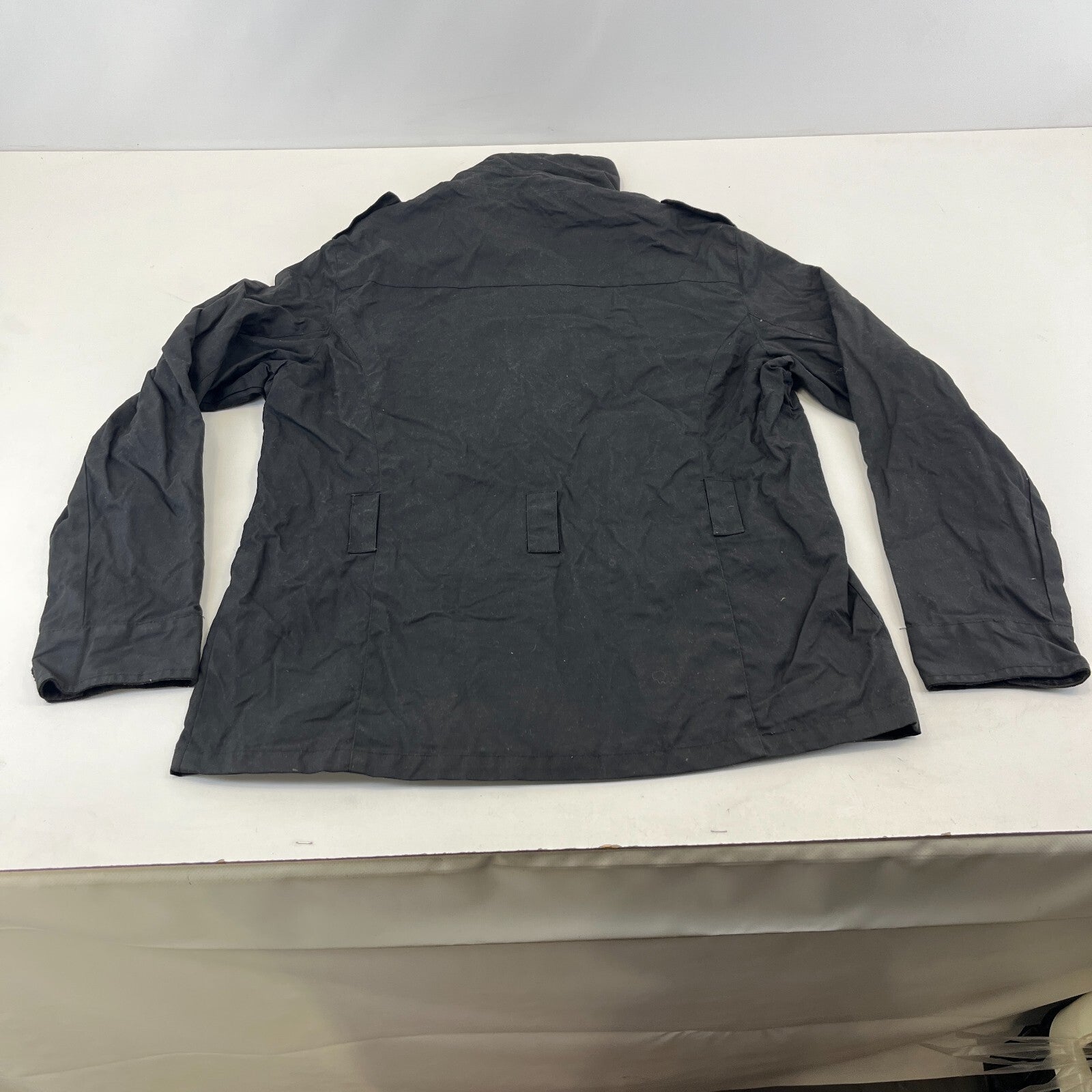 Crane Wax Jacket in Black Waxed Cotton Women's UK size Medium