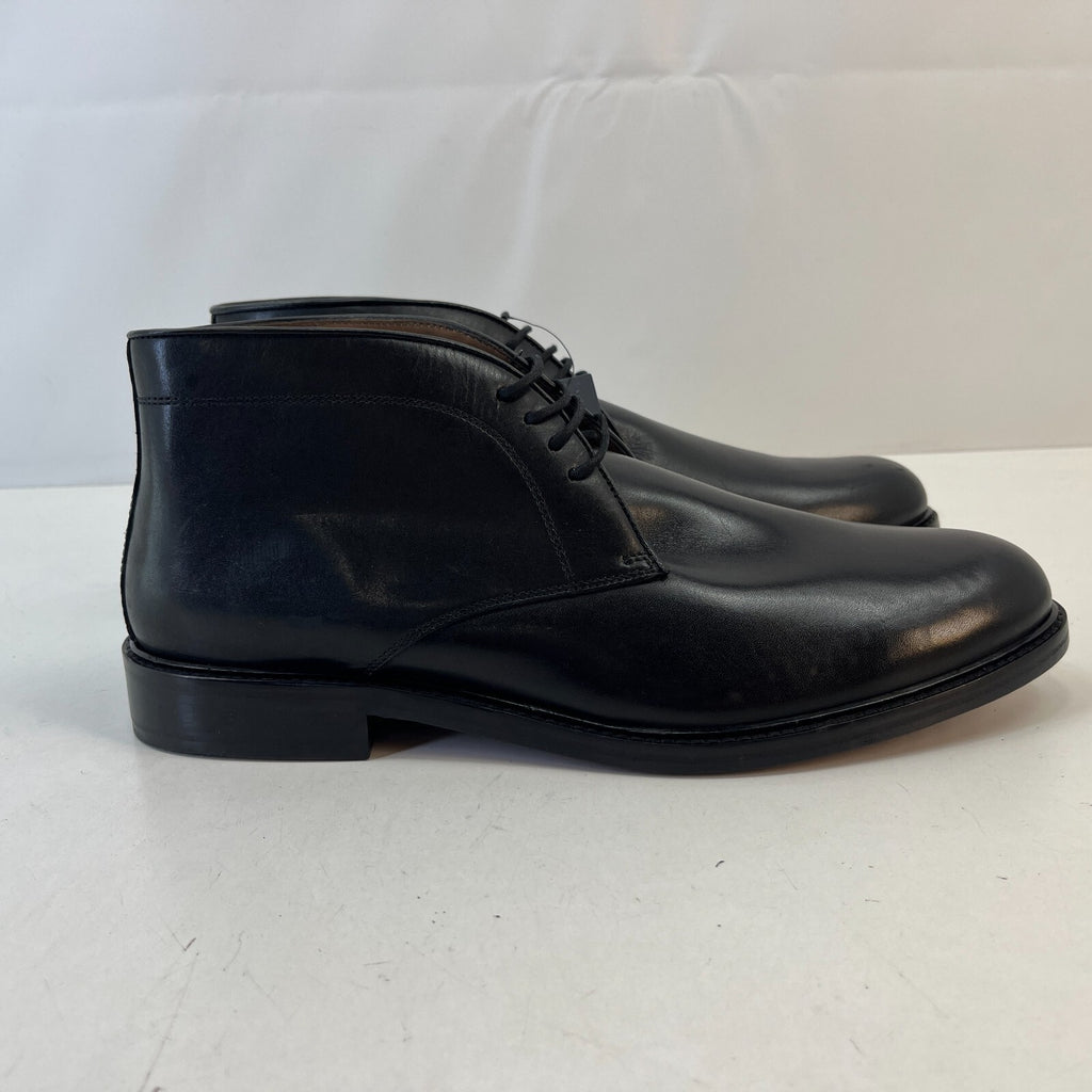 Marks & Spencer Sartorial Black Leather Smart Luxury Boots UK 10 RRP £120 New