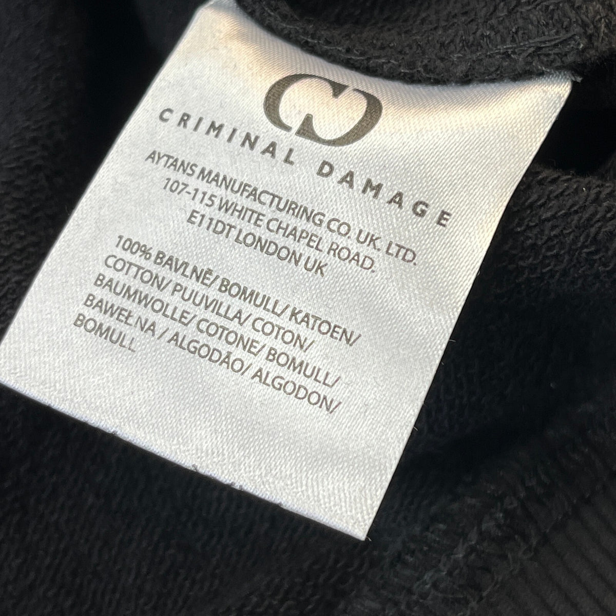 Criminal Damage Pokemon Hoodie Gastly Haunter Gengar Black size Small - New