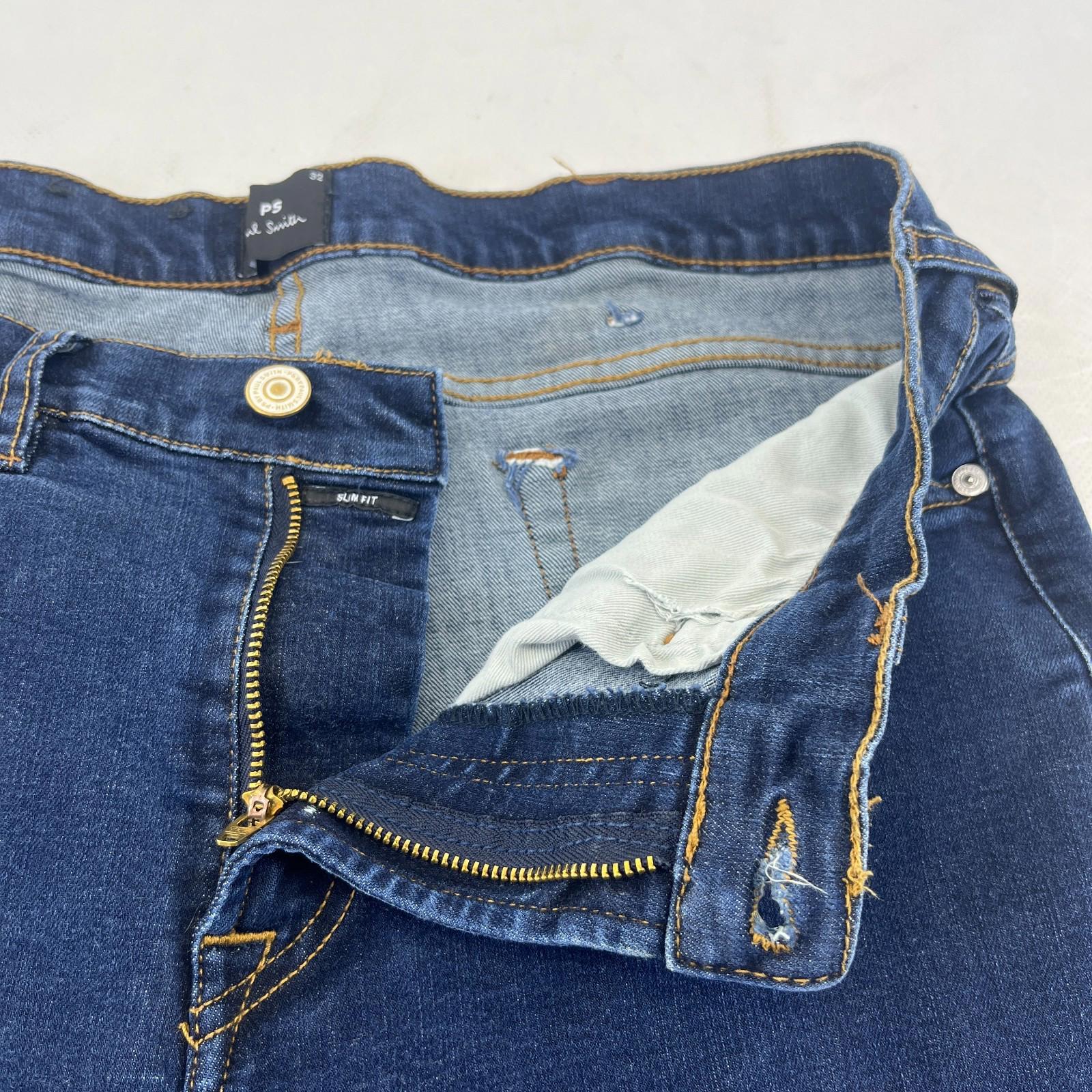 Paul Smith Jeans Men Straight Leg Slim Fit size 32S Y2K Dark Blue W32" L29"