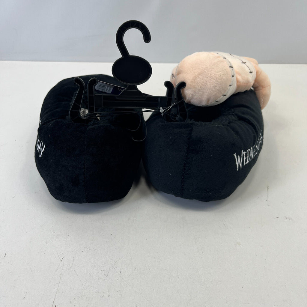 Wednesday Thing Black Goth Slippers Novelty Black Shoes size S/M