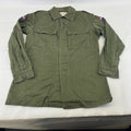 Vtg Dutch Army Combat Field Jacket size M Netherlands Issue Olive Green Fishing