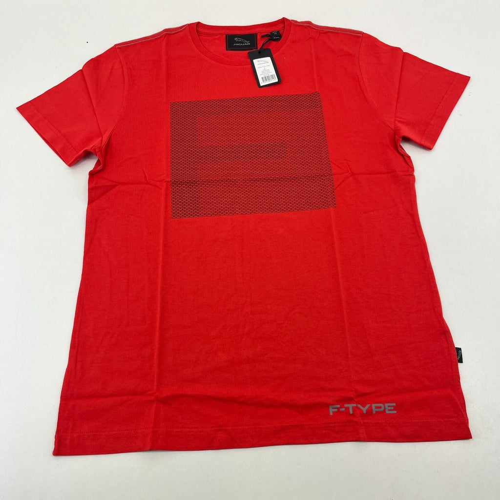 Jaguar F-Type T-shirt in Red Mens Medium Short Sleeve Crew Top Future Car - New