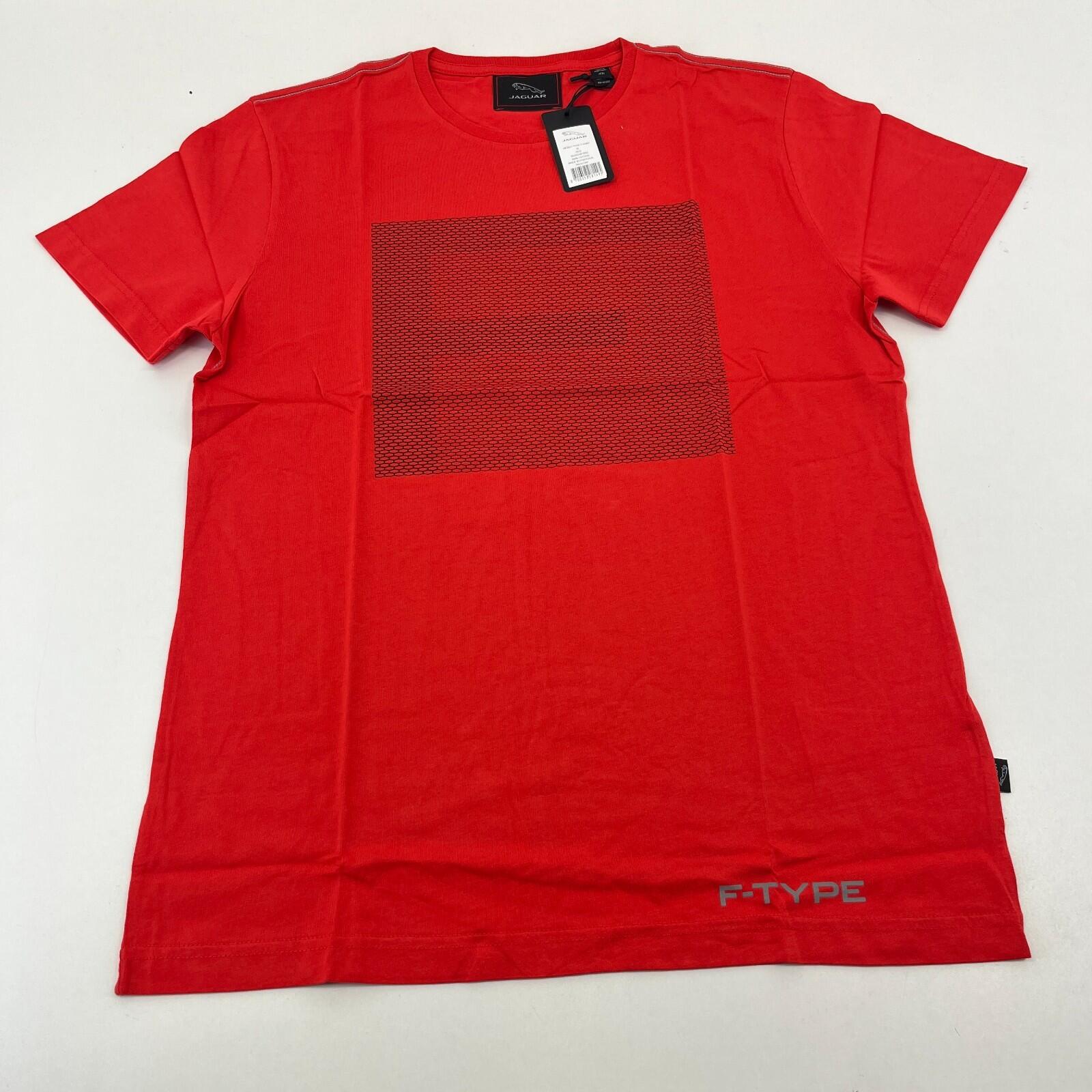 Jaguar F-Type T-shirt in Red Mens Medium Short Sleeve Crew Top Future Car - New